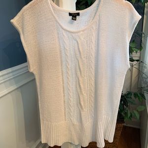 White shirt sleeve sweater. Never been worn, NWOT